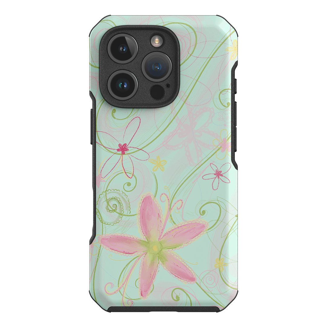 Swirl Blue Printed Phone Cases iPhone 16 Pro / Toughie by Kayla Carr - The Dairy