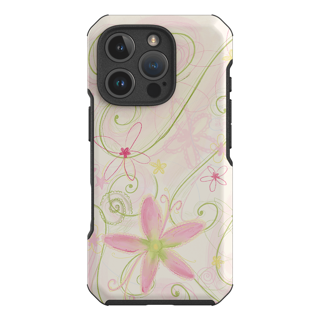 Swirl Pink Printed Phone Cases iPhone 16 Pro / Toughie by Kayla Carr - The Dairy