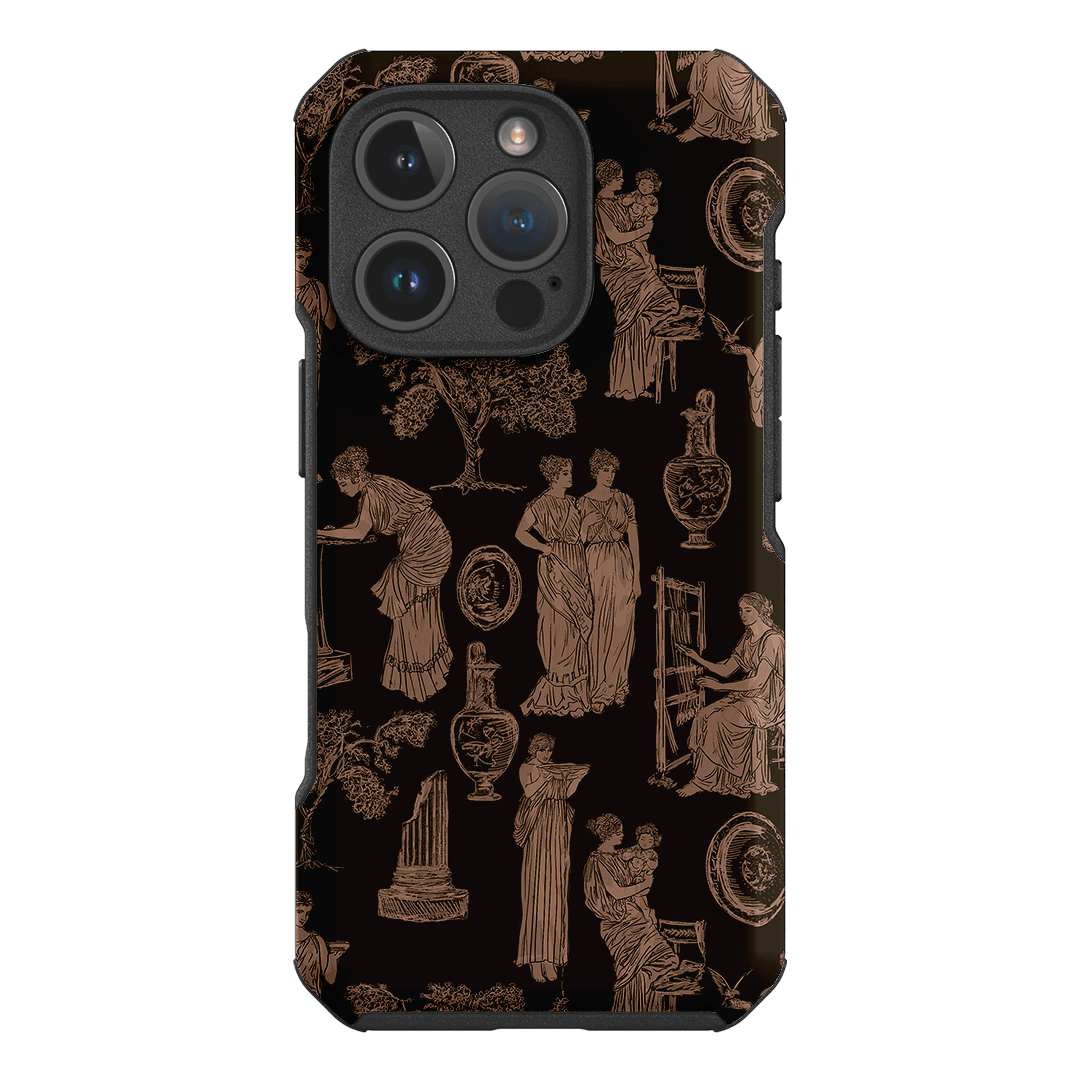 Symposium Burnt Umber Printed Phone Cases iPhone 16 Pro / Toughie by Veronica Tucker - The Dairy