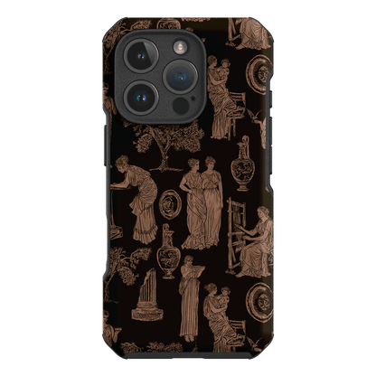Symposium Burnt Umber Printed Phone Cases iPhone 16 Pro / Toughie by Veronica Tucker - The Dairy