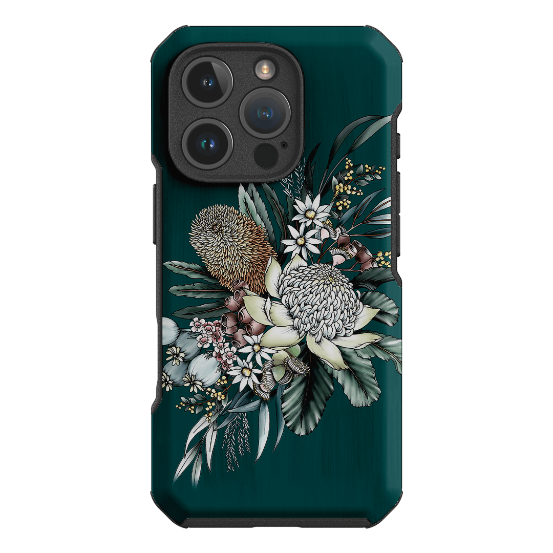 Teal Native Printed Phone Cases iPhone 16 Pro / Toughie by Typoflora - The Dairy