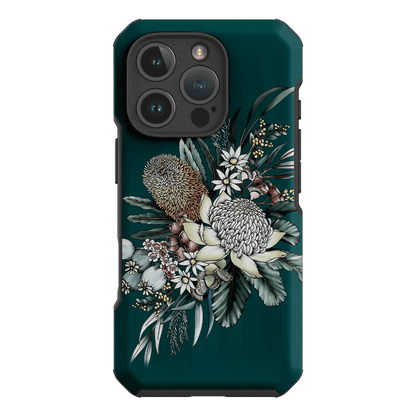 Teal Native Printed Phone Cases iPhone 16 Pro / Toughie by Typoflora - The Dairy