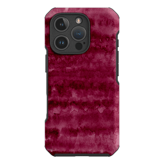 Watercolour Stripes Burgundy Printed Phone Cases iPhone 16 Pro / Toughie by The Dairy - The Dairy