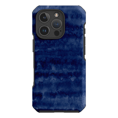 Watercolour Stripes Navy Printed Phone Cases iPhone 16 Pro / Toughie by The Dairy - The Dairy