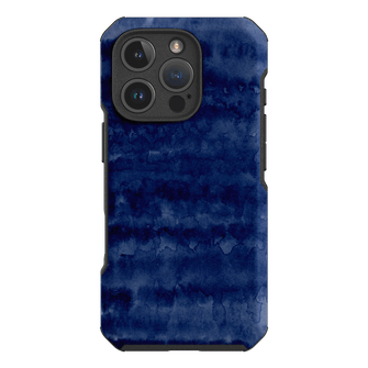 Watercolour Stripes Navy Printed Phone Cases iPhone 16 Pro / Toughie by The Dairy - The Dairy