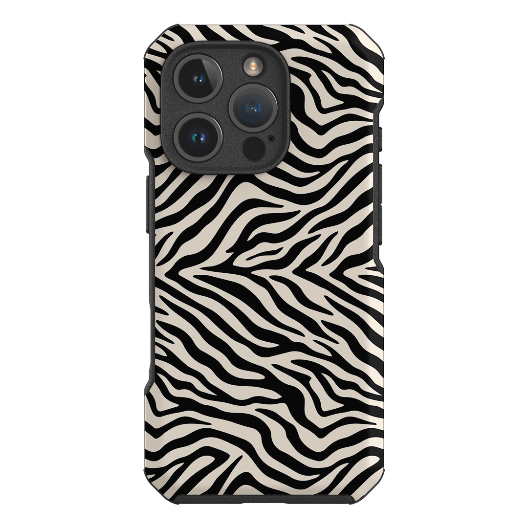 Zebra Ink Printed Phone Cases iPhone 16 Pro / Toughie by The Dairy - The Dairy