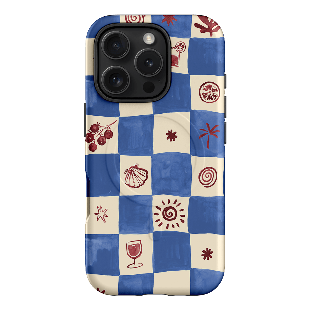 Afternoon Mezze Cornflower Printed Phone Cases iPhone 16 Pro / Armoured MagSafe by Charlie Taylor - The Dairy