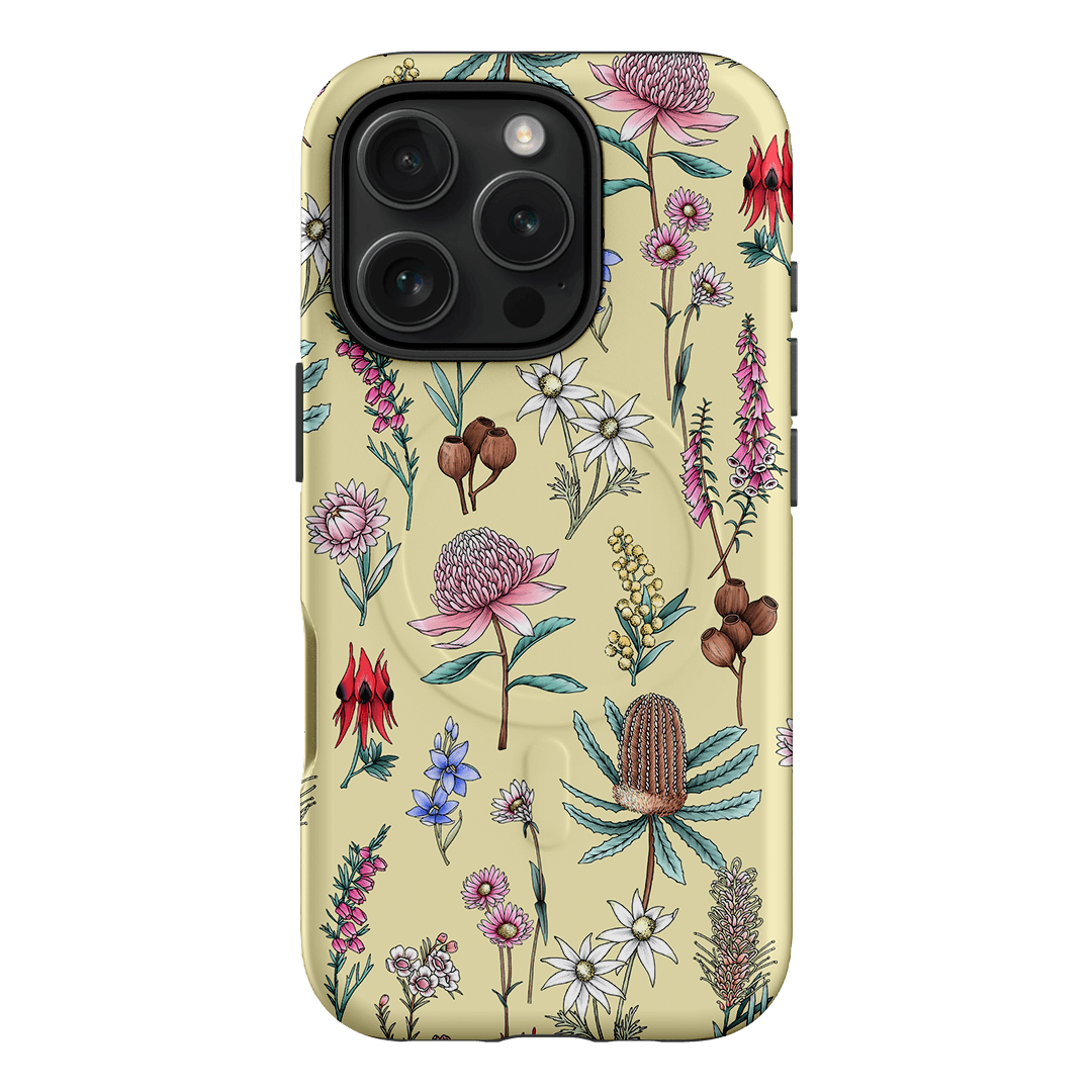 Banksia Butter Printed Phone Cases iPhone 16 Pro / Armoured MagSafe by Typoflora - The Dairy