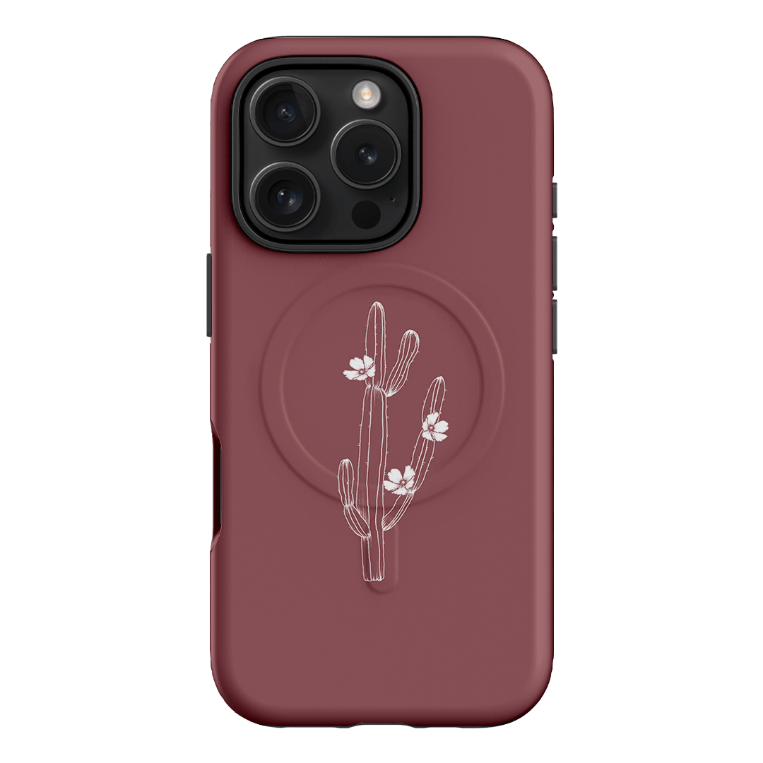 Cactus Flower Printed Phone Cases iPhone 16 Pro / Armoured MagSafe by Typoflora - The Dairy