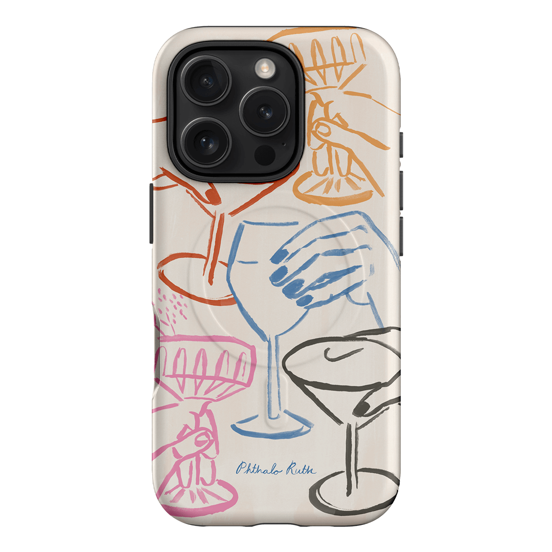 Cheers Multi Printed Phone Cases iPhone 16 Pro / Armoured MagSafe by Phthalo Ruth - The Dairy