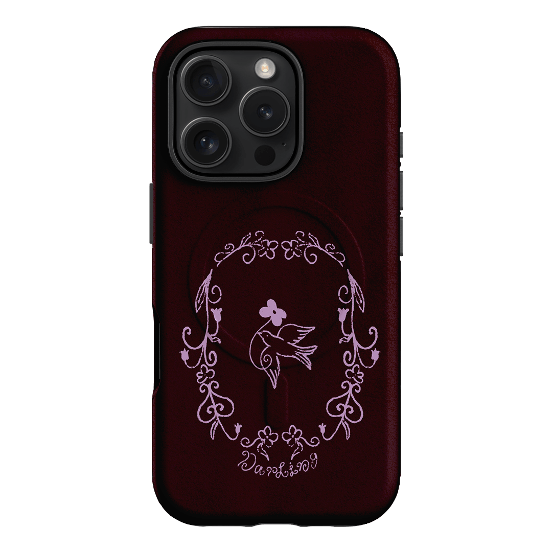 Darling Burgundy Printed Phone Cases by The Dairy - The Dairy