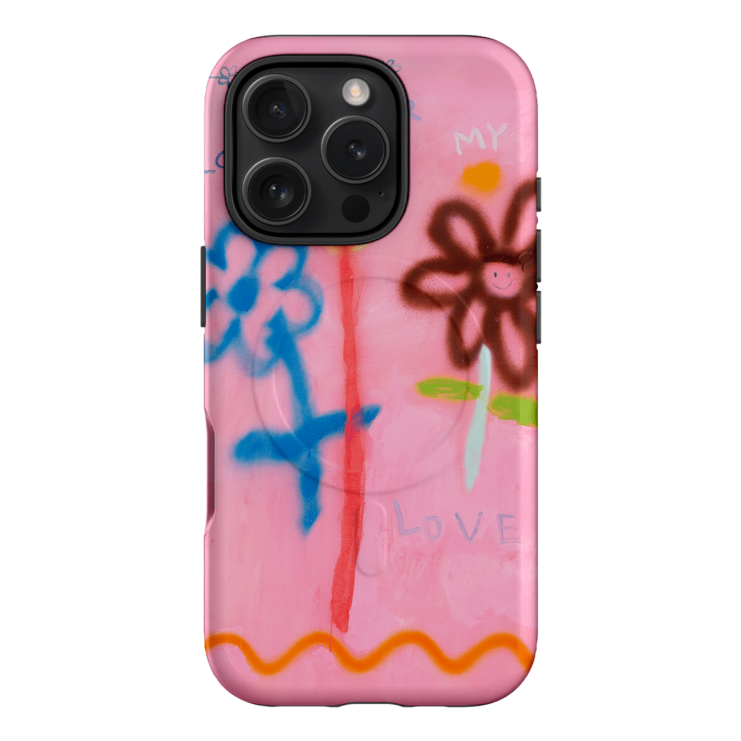 Flowers Printed Phone Cases iPhone 16 Pro / Armoured MagSafe by Kate Eliza - The Dairy