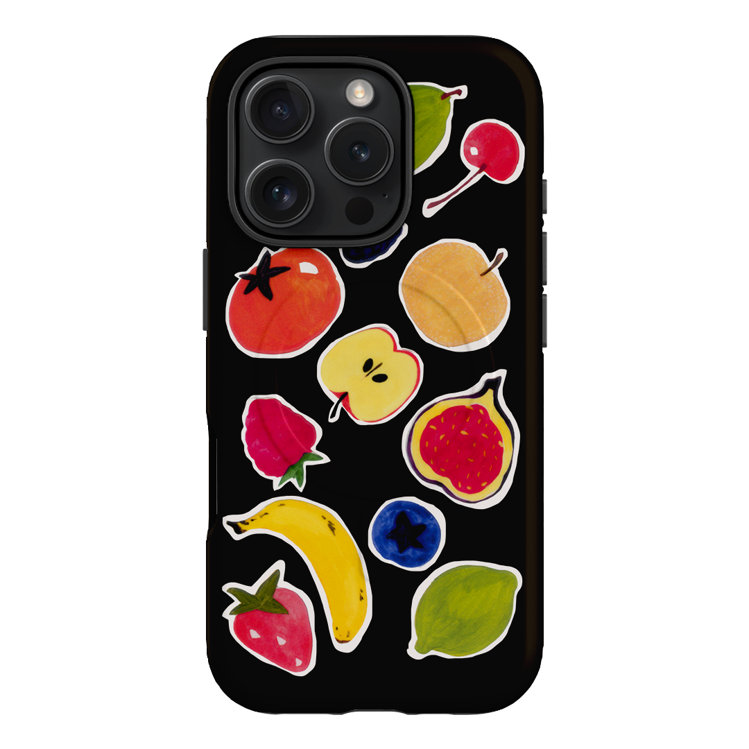 Fruit Stickers Printed Phone Cases iPhone 16 Pro / Armoured MagSafe by Studio Bon - The Dairy