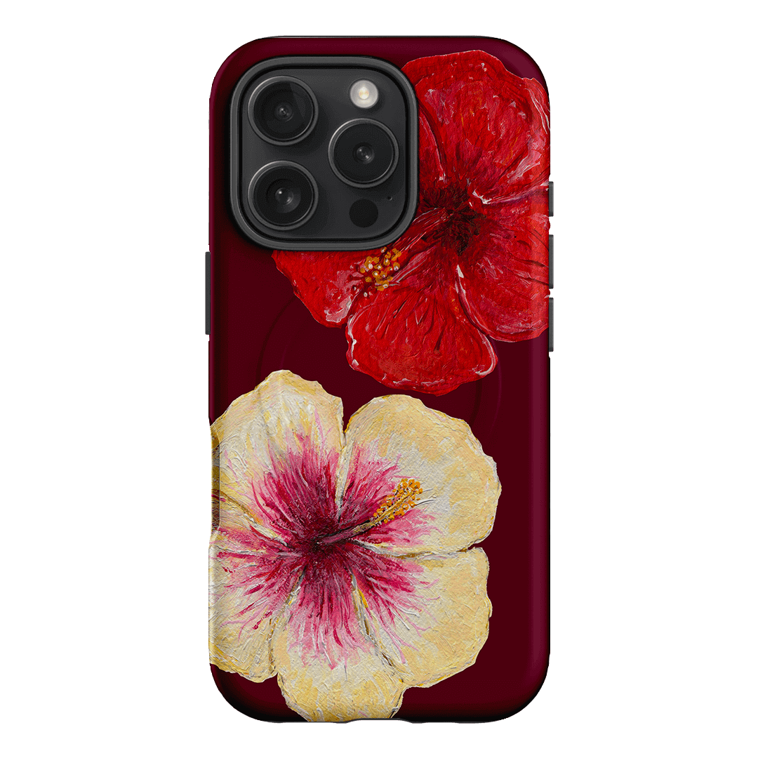 Hibiscus Flower Printed Phone Cases iPhone 16 Pro / Armoured MagSafe by BG. Studio - The Dairy