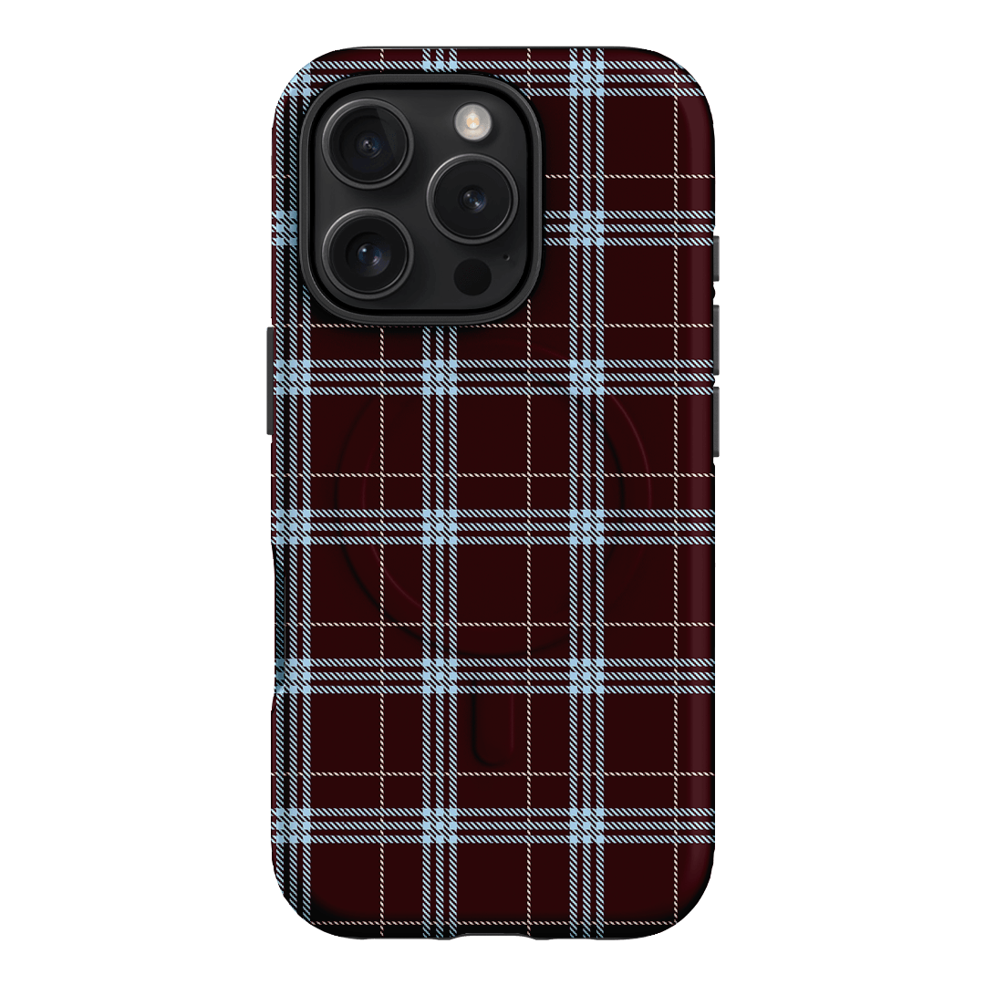 Mocha Plaid Printed Phone Cases iPhone 16 Pro / Armoured MagSafe by The Dairy - The Dairy