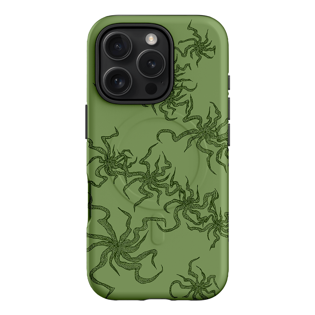 Night Moss Printed Phone Cases iPhone 16 Pro / Armoured MagSafe by Stormi Bree - The Dairy