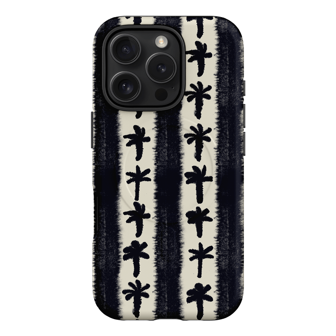 Palm Stripe Printed Phone Cases iPhone 16 Pro / Armoured MagSafe by Desmond & Dempsey - The Dairy