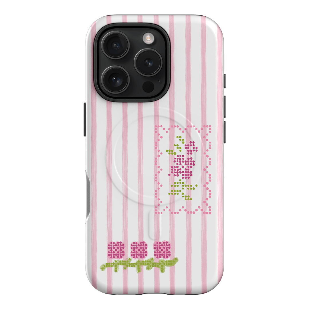 Patchwork Pink Printed Phone Cases iPhone 16 Pro / Armoured MagSafe by Kayla Carr - The Dairy