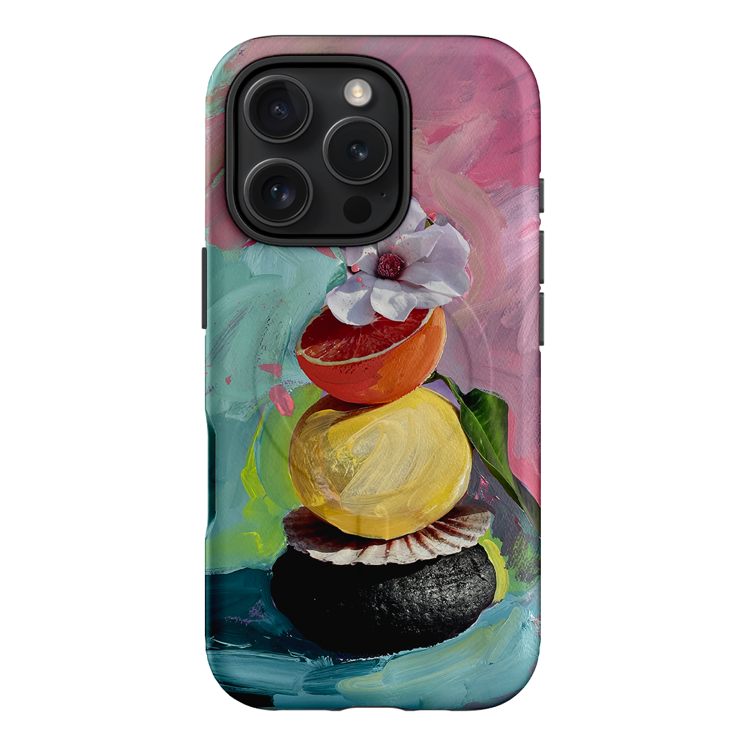 Pink Splash Printed Phone Cases iPhone 16 Pro / Armoured MagSafe by Nicole Nelius - The Dairy