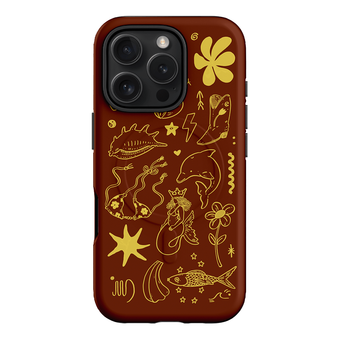 Spiced Cowboy Chocolate Printed Phone Cases iPhone 16 Pro / Armoured MagSafe by Easty Beasty - The Dairy