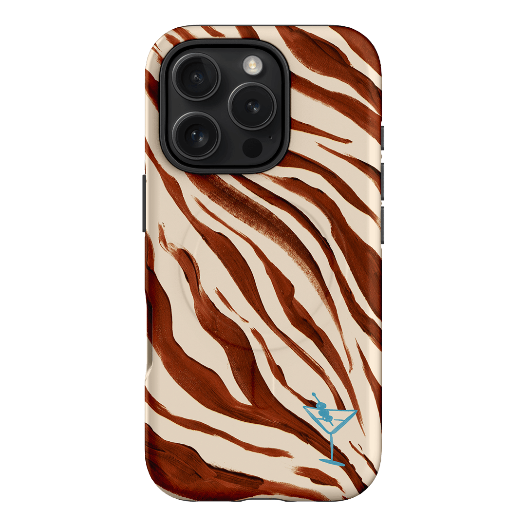 Zebra Tini Printed Phone Cases iPhone 16 Pro / Armoured MagSafe by Charlie Taylor - The Dairy