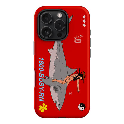 1800-Busy Rn in Red Printed Phone Cases iPhone 16 Pro / Armoured by Easty Beasty - The Dairy