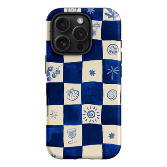 Afternoon Mezze Azure Printed Phone Cases iPhone 16 Pro / Armoured by Charlie Taylor - The Dairy
