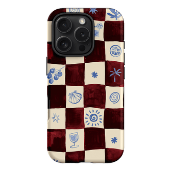 Afternoon Mezze Maroon Printed Phone Cases iPhone 16 Pro / Armoured by Charlie Taylor - The Dairy