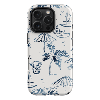 Balmy Blue Printed Phone Cases iPhone 16 Pro / Armoured by Cass Deller - The Dairy