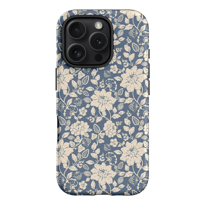 Blue Garden Printed Phone Cases iPhone 16 Pro / Armoured by Kasiags Art - The Dairy