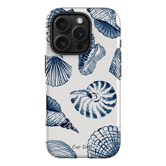 Blue Shells Printed Phone Cases iPhone 16 Pro / Armoured by Cass Deller - The Dairy