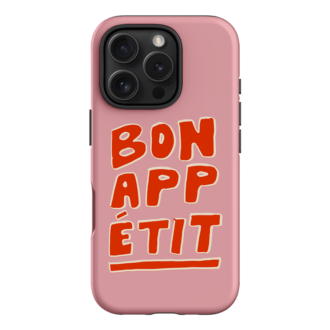 Bon Appetit Pink Printed Phone Cases iPhone 16 Pro / Armoured by The Dairy - The Dairy