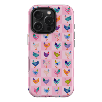Checkered Chickens Printed Phone Cases iPhone 16 Pro / Armoured by Kayla Henley - The Dairy