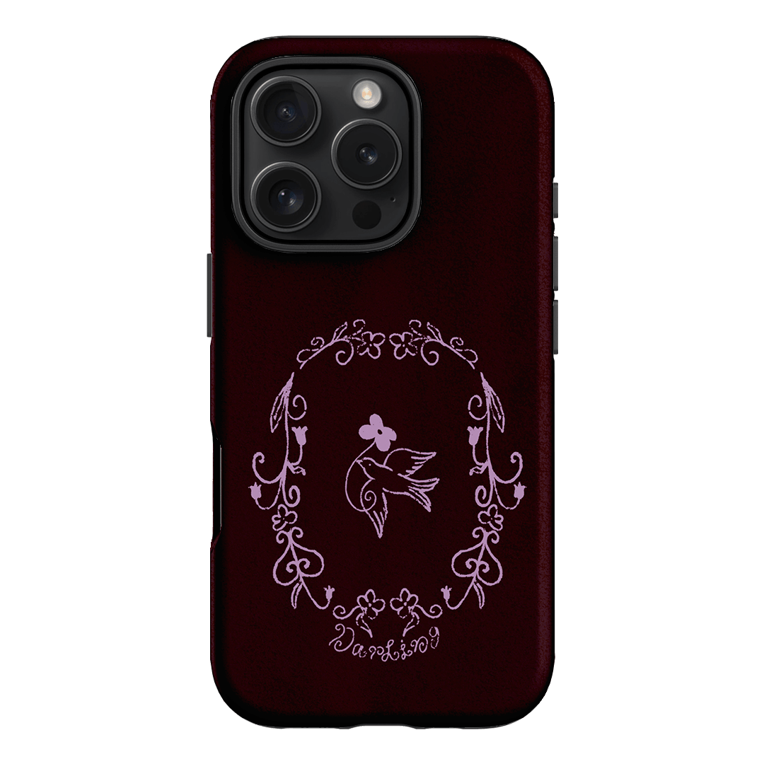 Darling Burgundy Printed Phone Cases by The Dairy - The Dairy