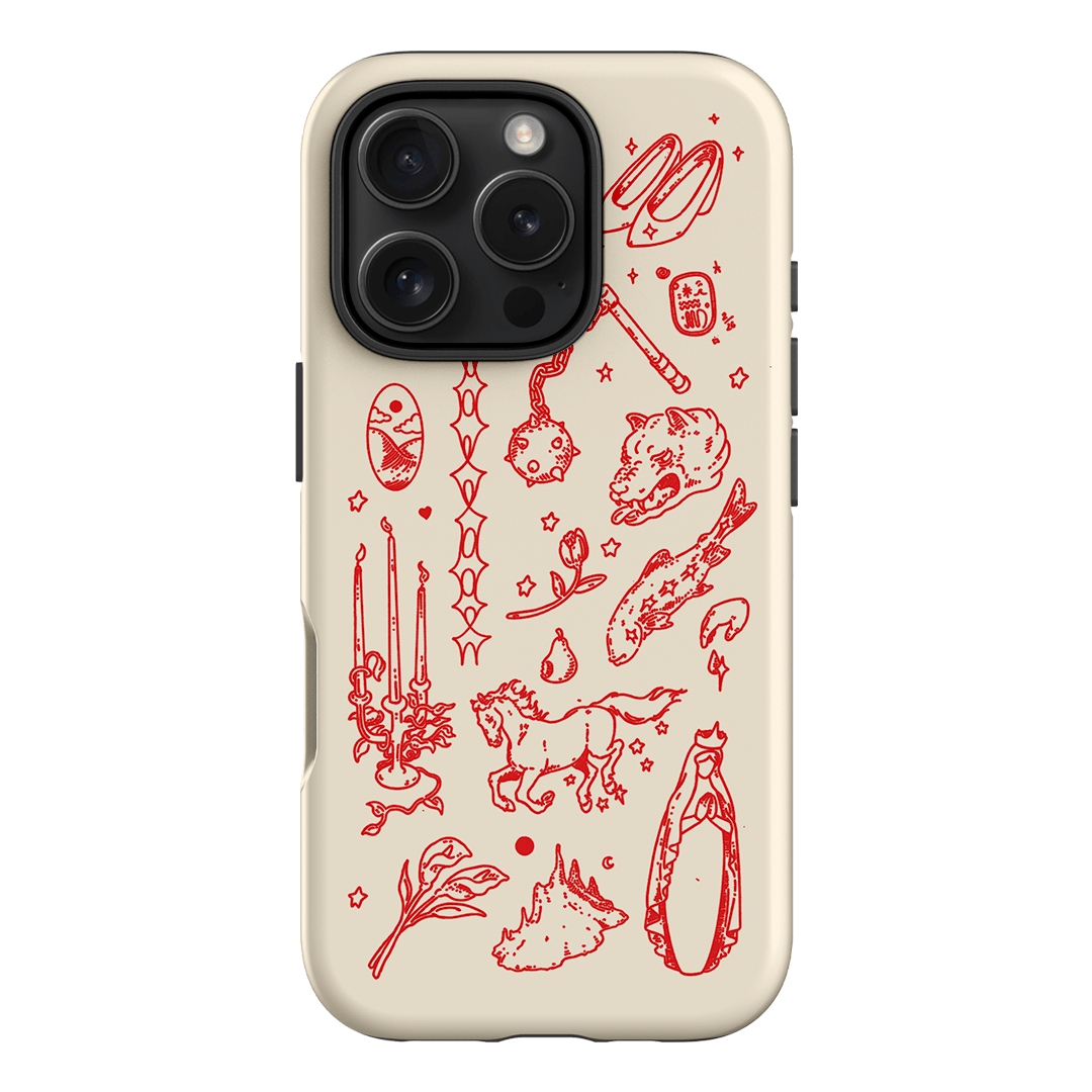 Dreamcore Cream Printed Phone Cases iPhone 16 Pro / Armoured by Easty Beasty - The Dairy