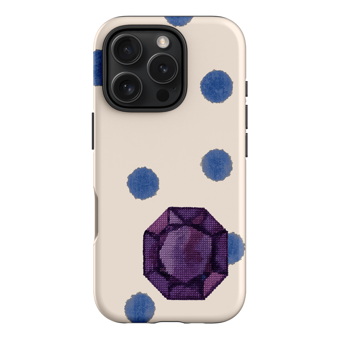 February Amethyst Printed Phone Cases iPhone 16 Pro / Armoured by Joiana - The Dairy