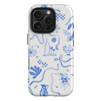 Mediterranean Wave Printed Phone Cases iPhone 16 Pro / Armoured by Charlie Taylor - The Dairy