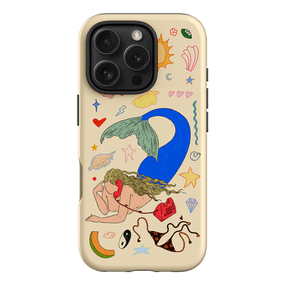 Mermaid Salad Cream Printed Phone Cases iPhone 16 Pro / Armoured by Easty Beasty - The Dairy