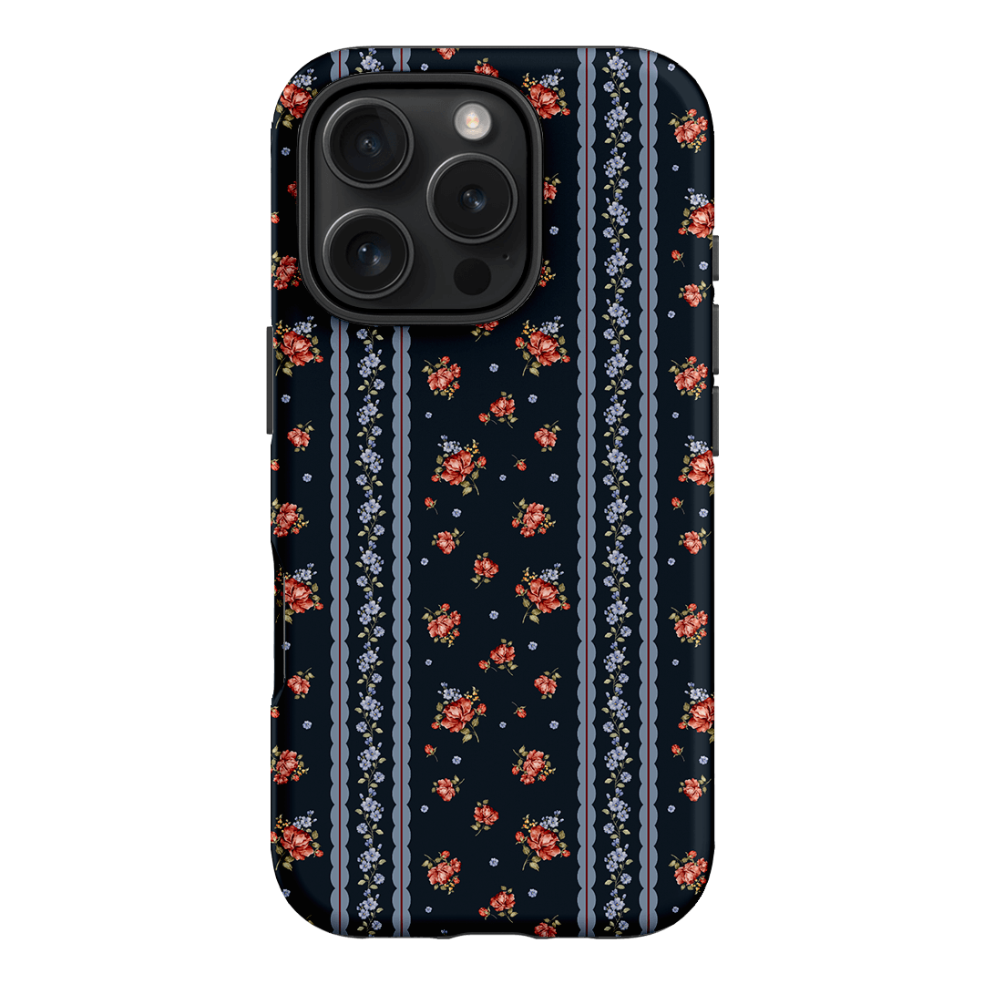 Midnight Stripe Printed Phone Cases iPhone 16 Pro / Armoured by Kasiags Art - The Dairy