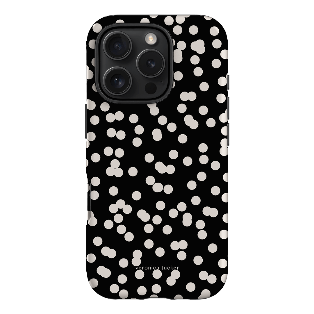 Mini Confetti Noir Printed Phone Cases iPhone 16 Pro / Armoured by Veronica Tucker - The Dairy