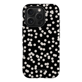 Mini Confetti Noir Printed Phone Cases iPhone 16 Pro / Armoured by Veronica Tucker - The Dairy