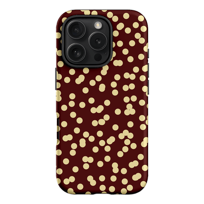 Mini Confetti Burgundy Butter Printed Phone Cases iPhone 16 Pro / Armoured by Veronica Tucker - The Dairy