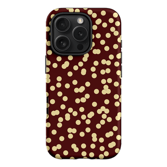 Mini Confetti Burgundy Butter Printed Phone Cases iPhone 16 Pro / Armoured by Veronica Tucker - The Dairy