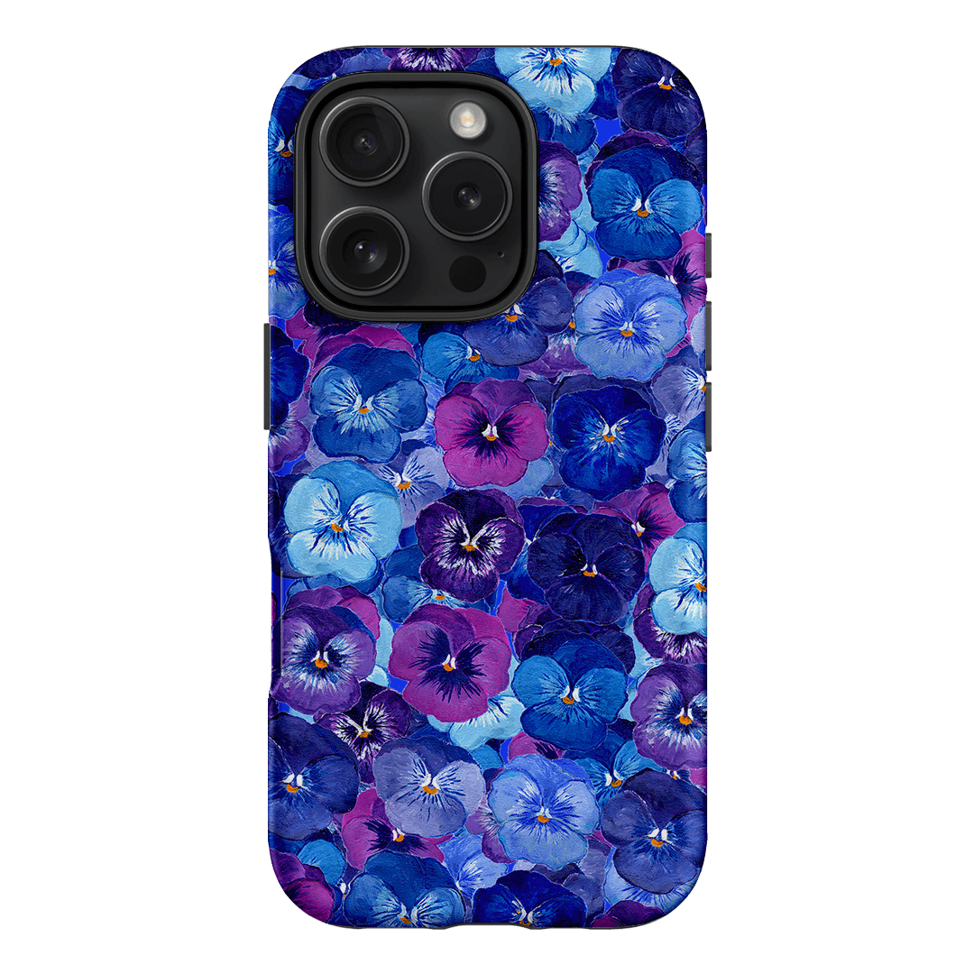 Pansy Jumble Printed Phone Cases iPhone 16 Pro / Armoured by Kayla Henley - The Dairy