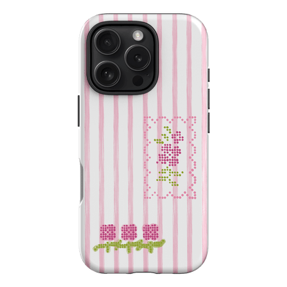 Patchwork Pink Printed Phone Cases iPhone 16 Pro / Armoured by Kayla Carr - The Dairy