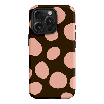 Pebbles Chocolate Pink Printed Phone Cases iPhone 16 Pro / Armoured by Veronica Tucker - The Dairy