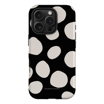 Pebbles Noir Printed Phone Cases iPhone 16 Pro / Armoured by Veronica Tucker - The Dairy