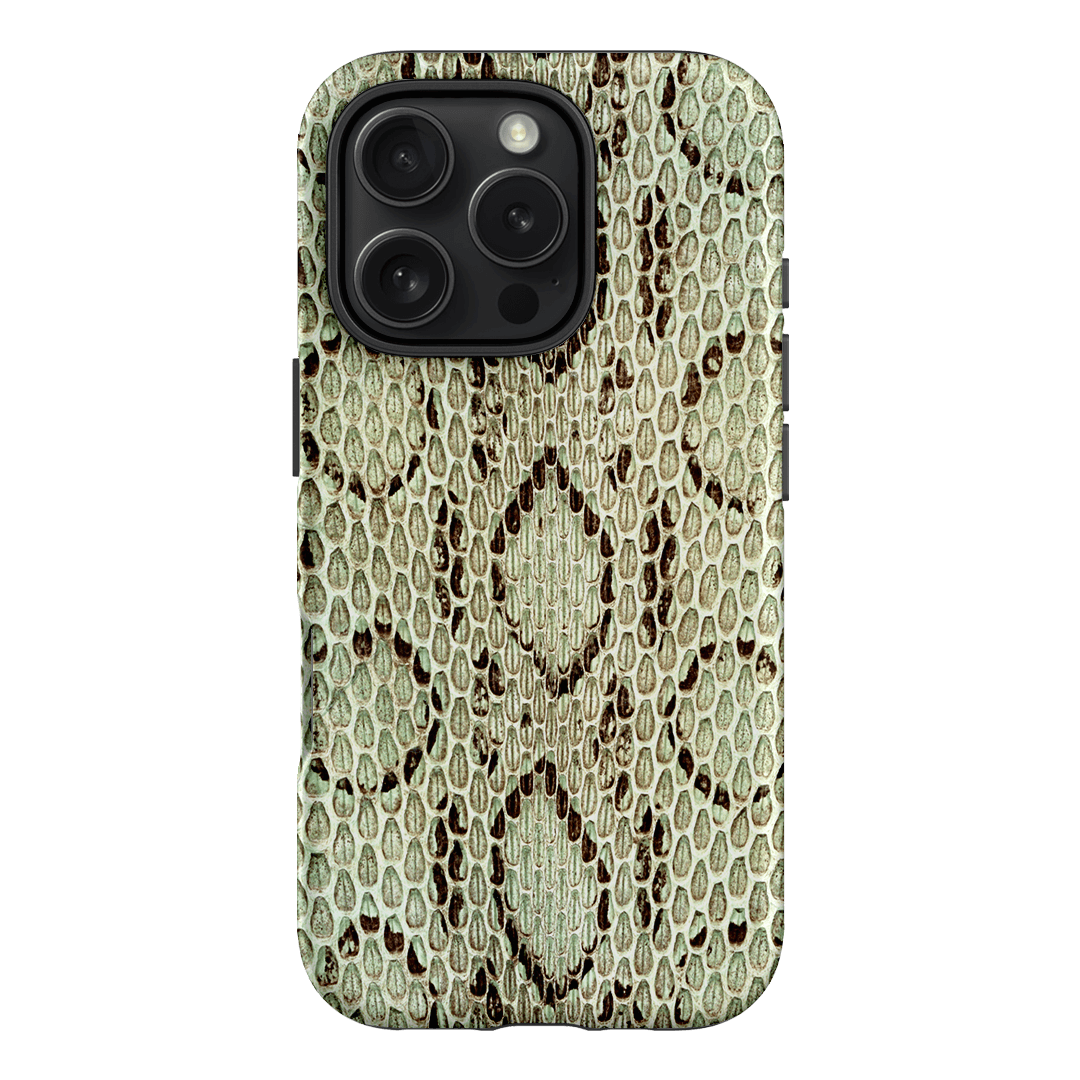 Pistachio Python Printed Phone Cases iPhone 16 Pro / Armoured by The Dairy - The Dairy