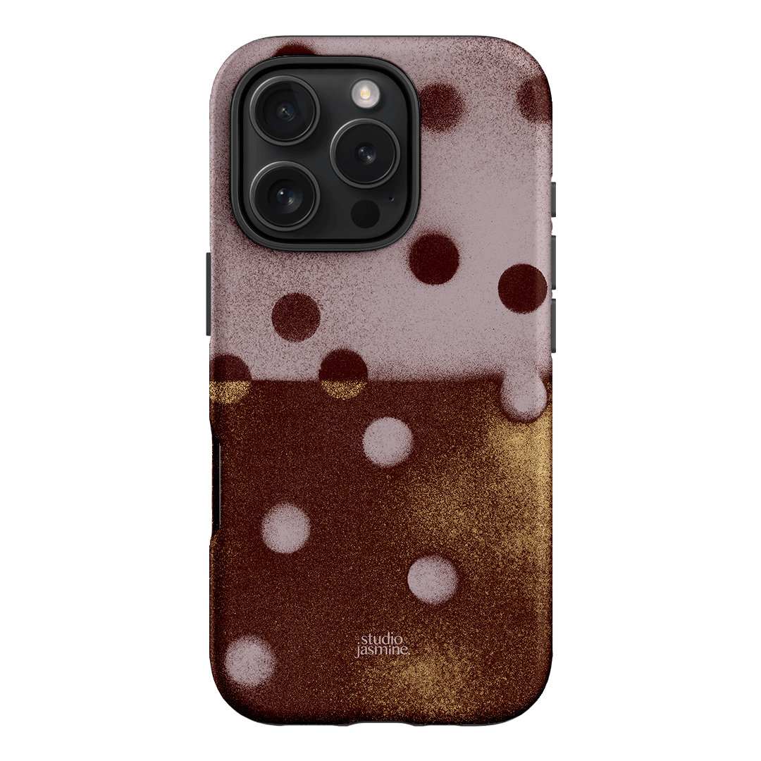 Rust Polka Dot Printed Phone Cases iPhone 16 Pro / Armoured by Jasmine Dowling - The Dairy