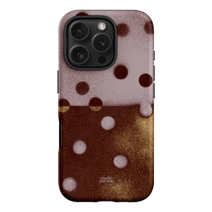 Rust Polka Dot Printed Phone Cases iPhone 16 Pro / Armoured by Jasmine Dowling - The Dairy